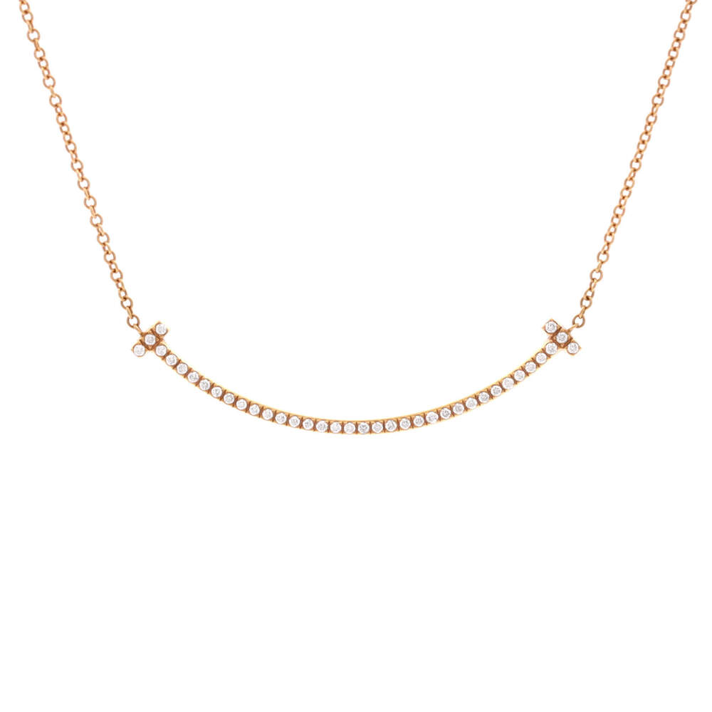 Tiffany & Co. Small T Smile Pendant Necklace